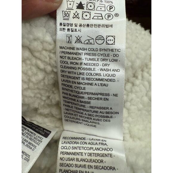 Levis x Outerknown Sherpa Trucker Jacket Mens 2XL Gray Outdoor Snap Button Camp - Picture 7 of 12